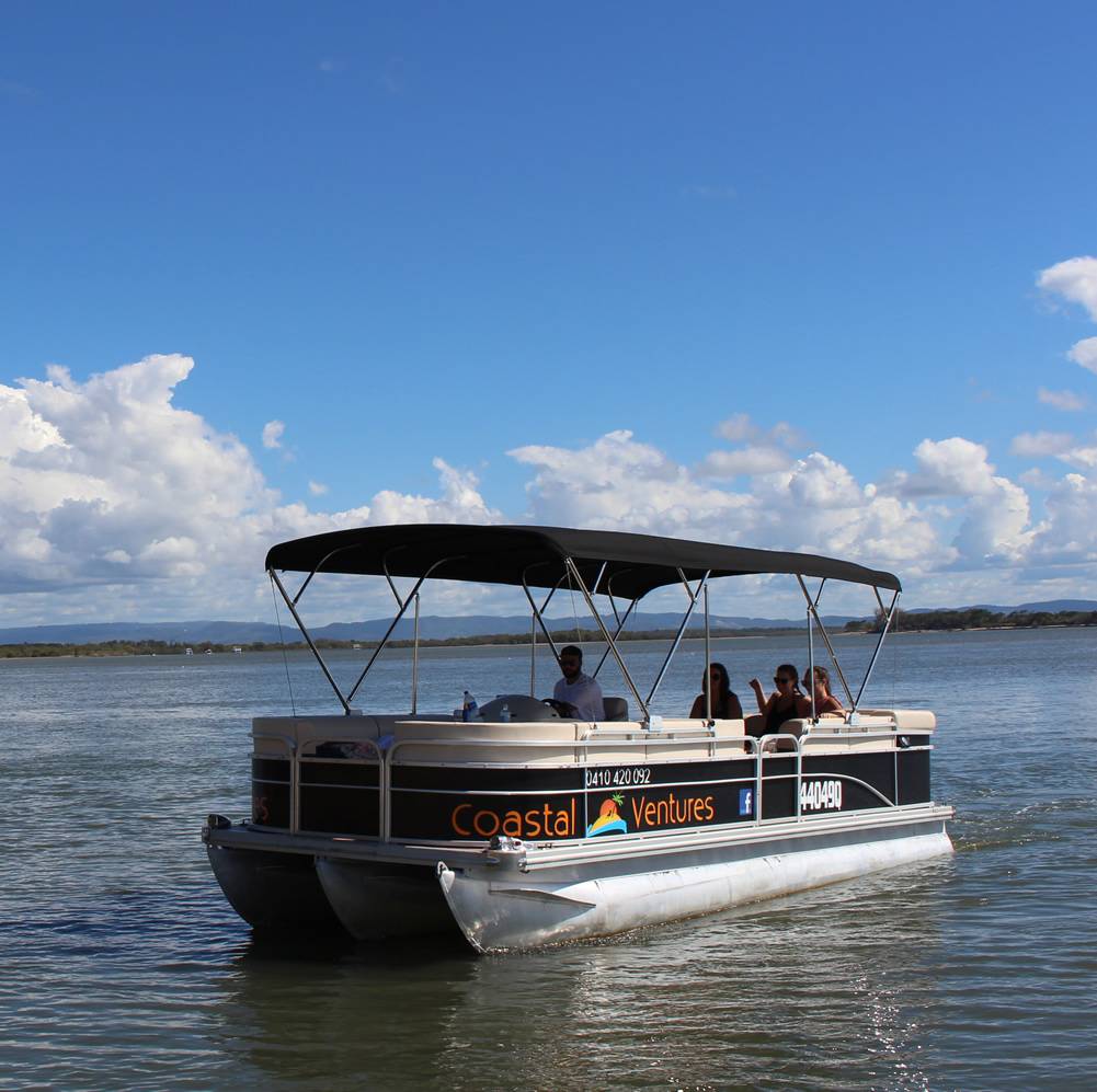 Luxury pontoon boat hire Gold Coast